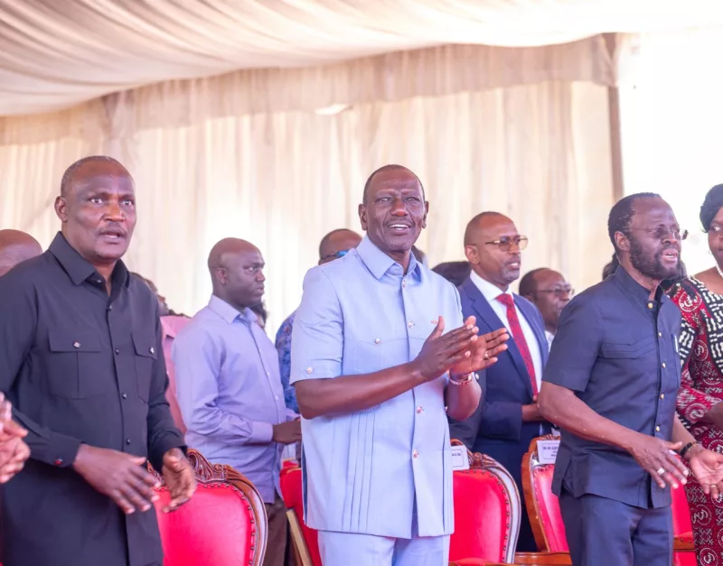 [PHOTOS] Ruto attends Sunday service in Kisumu