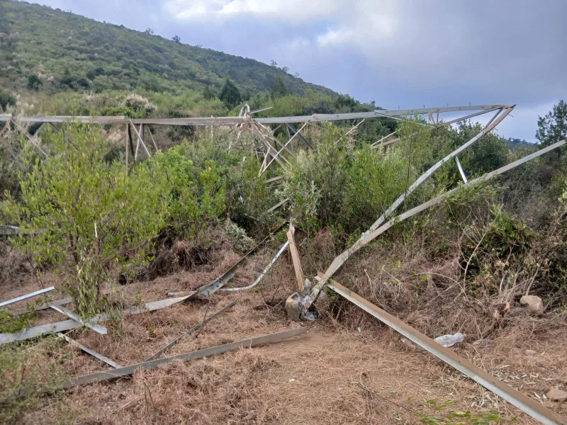 Vandals bring down tower, disrupt power supply