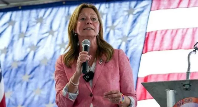 Amy Acton, pictured here at another campaign event over the weekend, is vying with Vivek Ramaswamy to be the next Ohio governor
