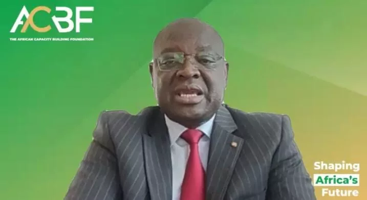 African Capacity Building Foundation Executive Secretary Mamadou Biteye during the meeting/SCREENGRAB