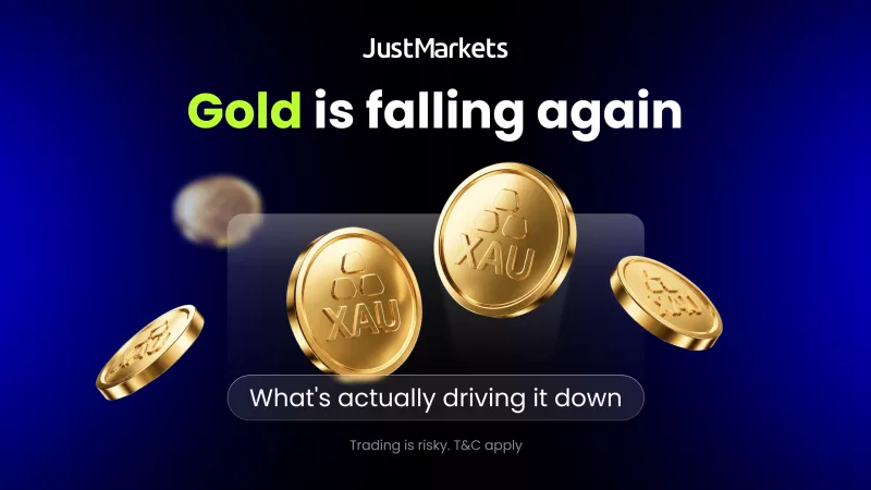 Gold is falling again – what's actually driving it down