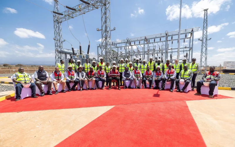 President William Ruto during commssioning of power line