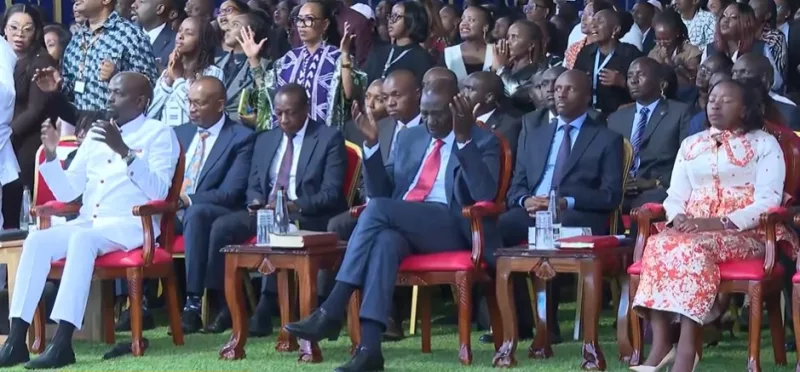 President William Ruto and First lady lady Rachel at Rhema Feast on September 3,2026/COURTESY