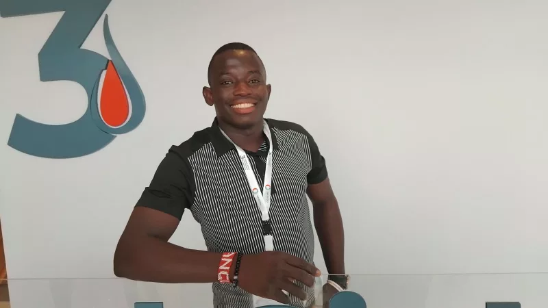 Kelvin Mabonga, then a final year student of Bungoma National Polytechnic,