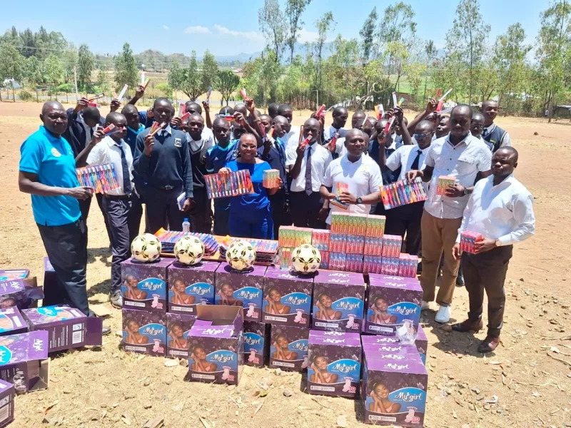 Homa Bay pupils benefit from hygiene, sports equipment drive