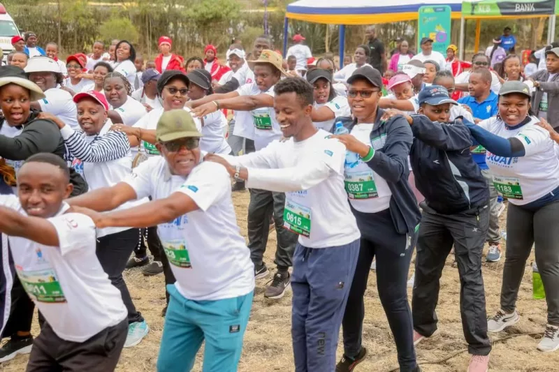 Some of the participants during the race