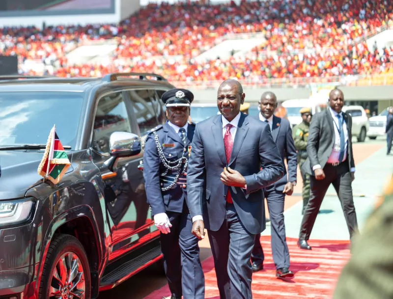 President William Ruto in Zambia on September 1, 2026/PCS