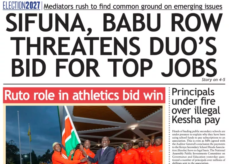 Sifuna, Babu row threatens duo’s bid for top jobs