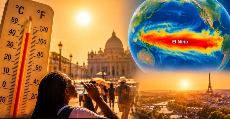 August joint hottest month on record as climate change and El Niño drive heat