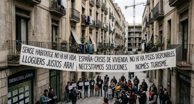 Dramatic eviction of woman aged 87 highlights Spain's housing shortage