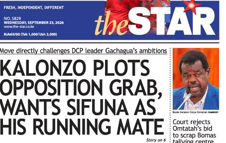 News Brief: Kalonzo plots opposition grab