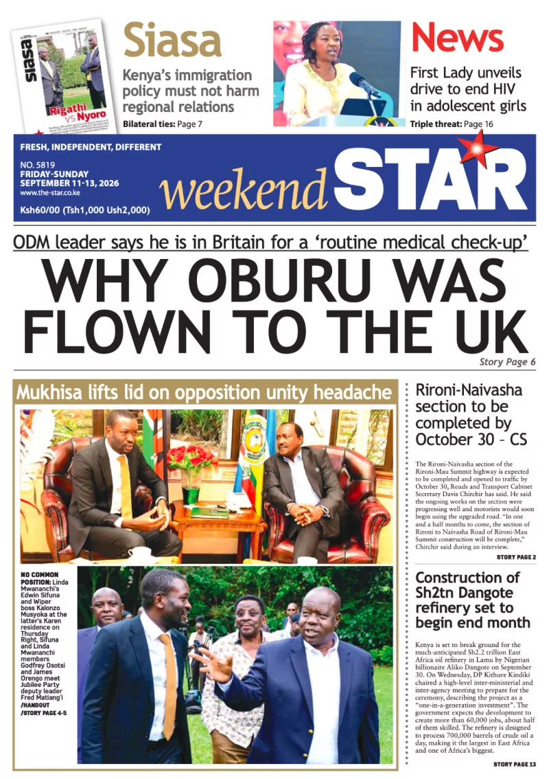 News Brief: Why Oburu was flown to the UK