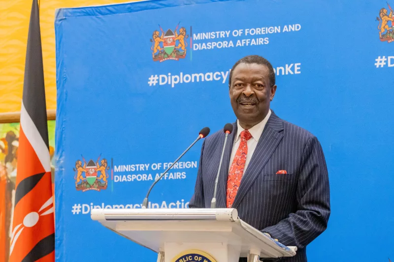 Mudavadi cautions diplomats against election meddling