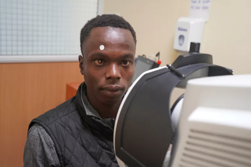 Eye surgery gives former street boy hope of a brighter future