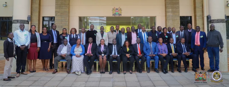 TSC acting CEO Evaleen Mitei with the officers at the KSG on September 3, 2026/TSC