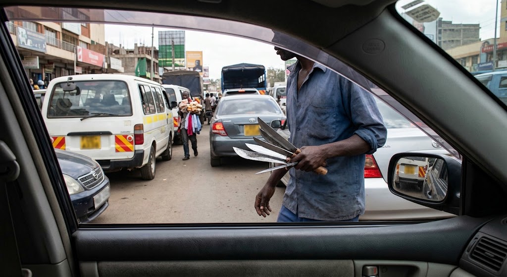 Concerns as hawkers sell pangas in traffic