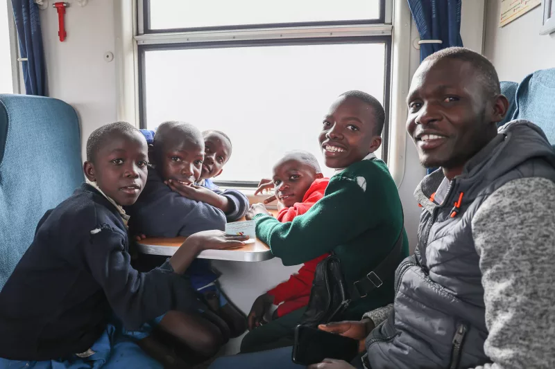 Rail to canvas: Mathare children begin an SGR-inspired art journey