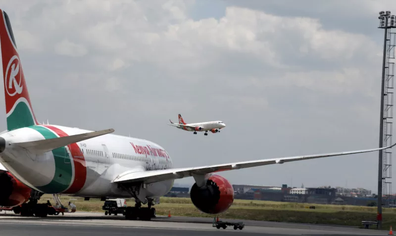 Kenya Airways planes at Jomo Kenyatta International Airport /FILE