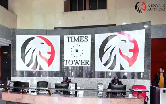 The Kenya Revenue Authority (KRA) offices at Times Towers in Nairobi/FILE
