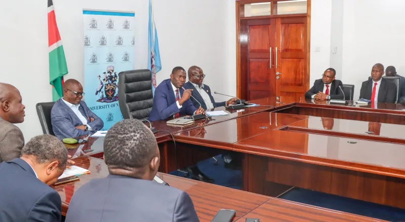 Principal Secretary for Medical Services Ouma Oluga speaking at the University of Nairobi Faculty of Health Sciences Alumni Breakfast Meeting on September 4, 2026/HANDOUT