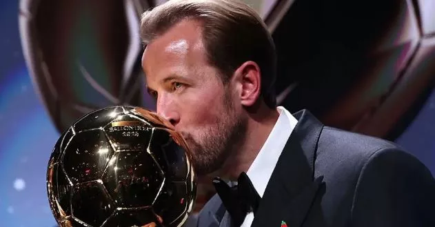 Harry Kane broke Bayern Munich's goalscoring record for a season in his third campaign at the club./SCREENGRAB