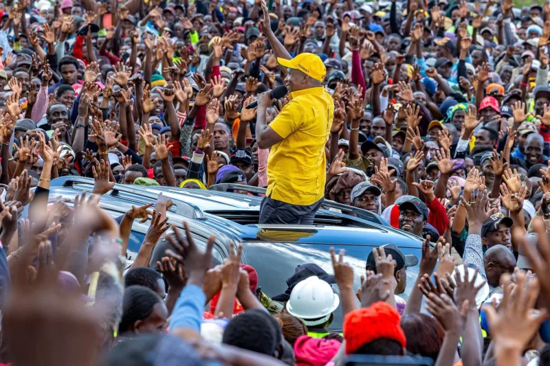 Deputy President Kithure Kindiki addressing Nakuru residents at Bahati on October 27, 2026/DPCS