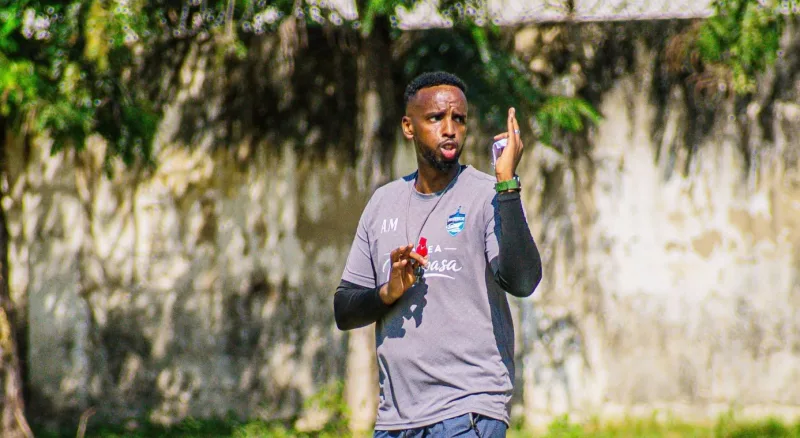 Mombasa United Head Coach Abdulhamid Moallin