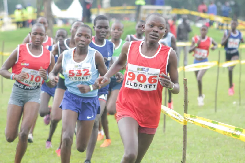 Athletes compete in a previous AK cross country race/ TEDDY MULEI