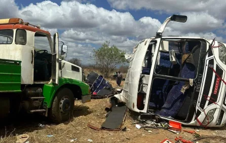 Scene of the accident at Mtito Andei tha clamed 22 lives / HANDOUT