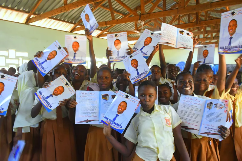Maweni primary school KPSEA candidates on Thursday / BRIAN OTIENO