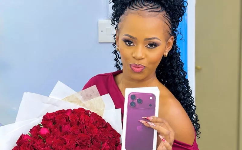 Wambo Ashley Gifts Herself Ksh 255K iPhone // Instagram