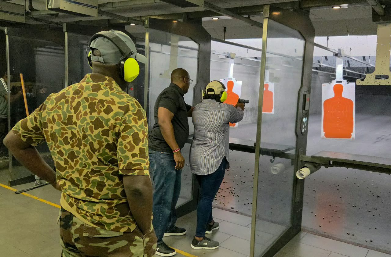 Gachagua practises weaponry, trains Dorcas in self-defence