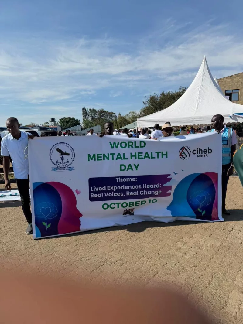 Jaramogi Oginga Odinga Teaching and Referral Hospital  during World Mental Health Day celebrations on October 10.