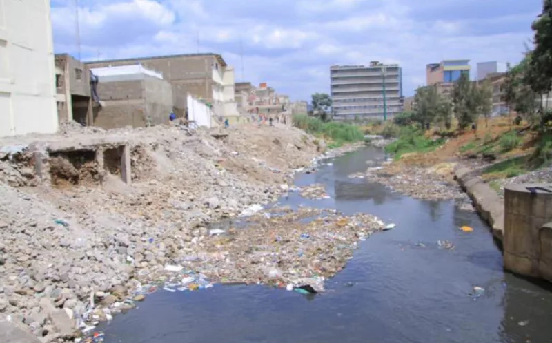 Buildings along the Nairobi River at Kamkunji demolished to pave way for the Nairobi river regeneration project on September 23 /EZEKIEL AMING’A