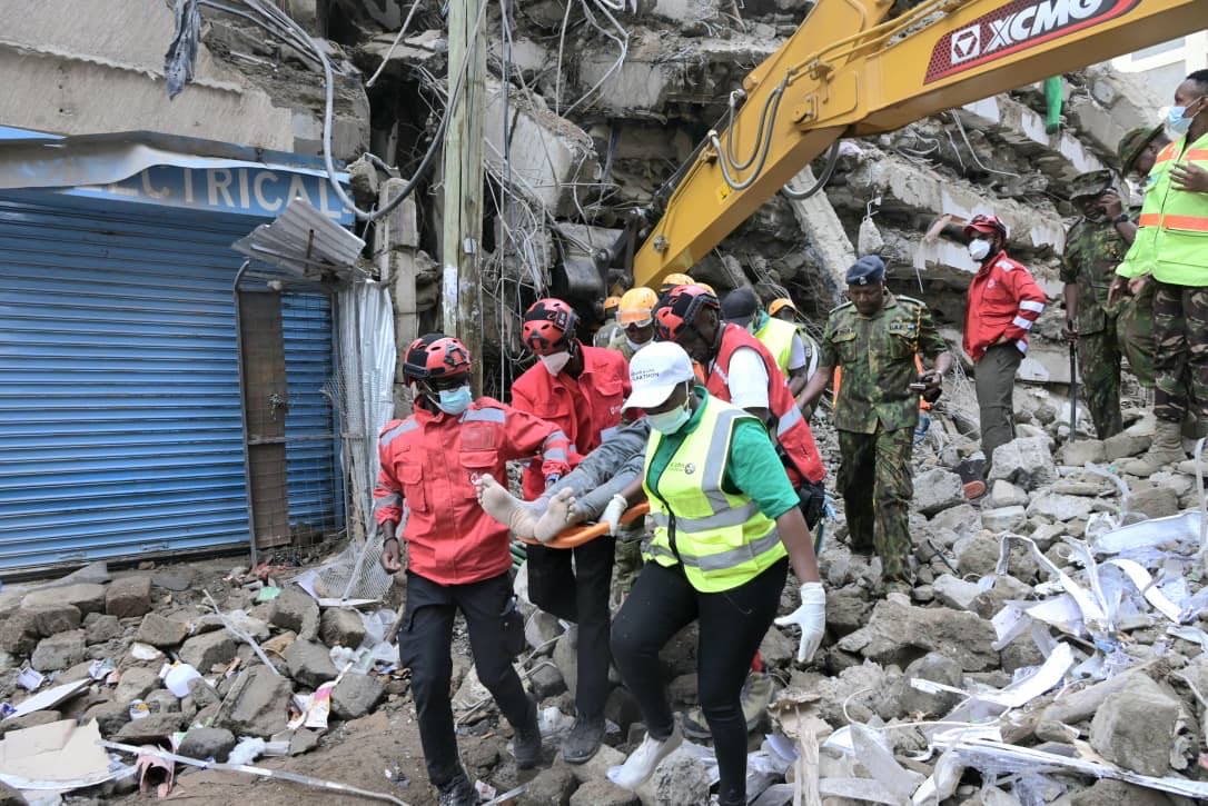 Eastleigh building collapse: Man pulled from rubble