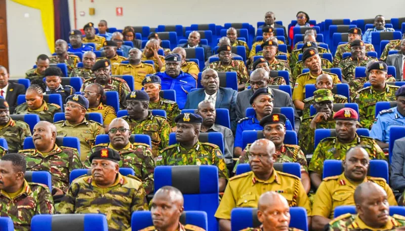 A section of senior police officers during the meeting at the National Police Leadership Academy in Ngong on October 29, 2026/NPS