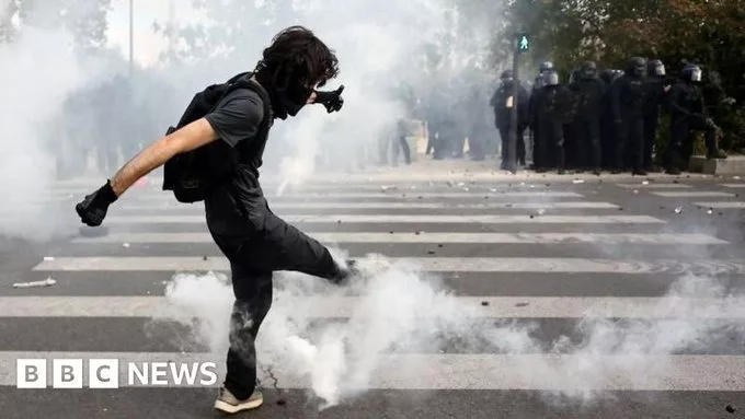 Tear gas in Paris, Marseille as school protests grow across France