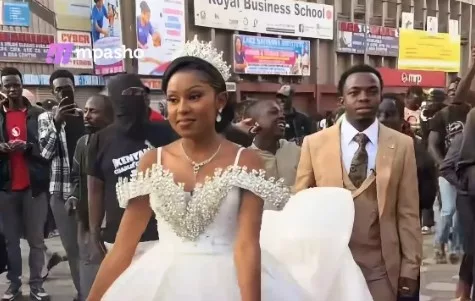 Gen Z couple stuns Nairobi with street wedding