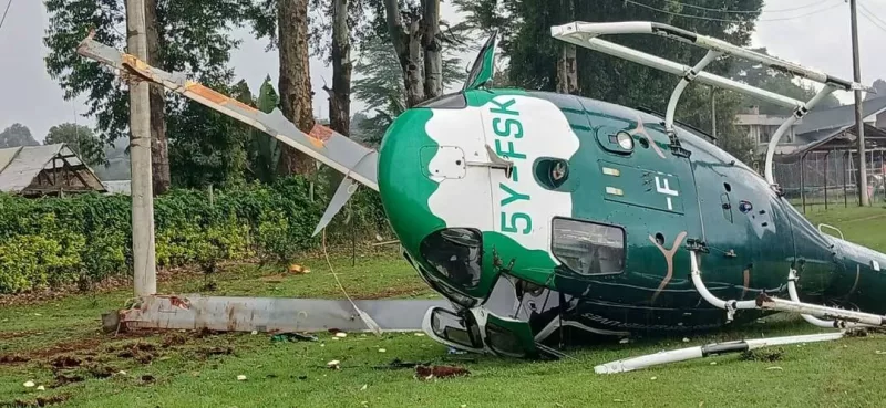 PS injured as KFS chopper crashes during take-off