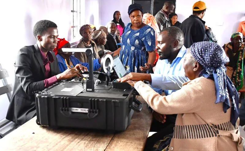 The verification process of all beneficiaries enrolled under the Older Persons Cash Transfer Programme in Kericho Ainamoi Sub-County/KNA