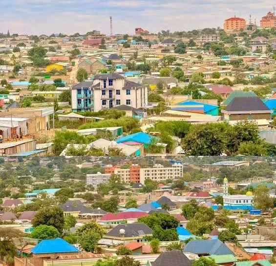 A section of Moyale Town in Kenya
