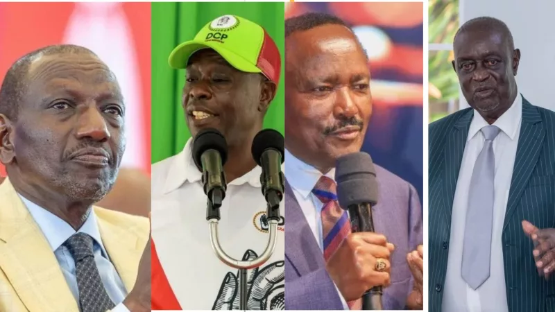 President Ruto, Gachagua, Kalonzo and Oburu Oginga /HANDOUT