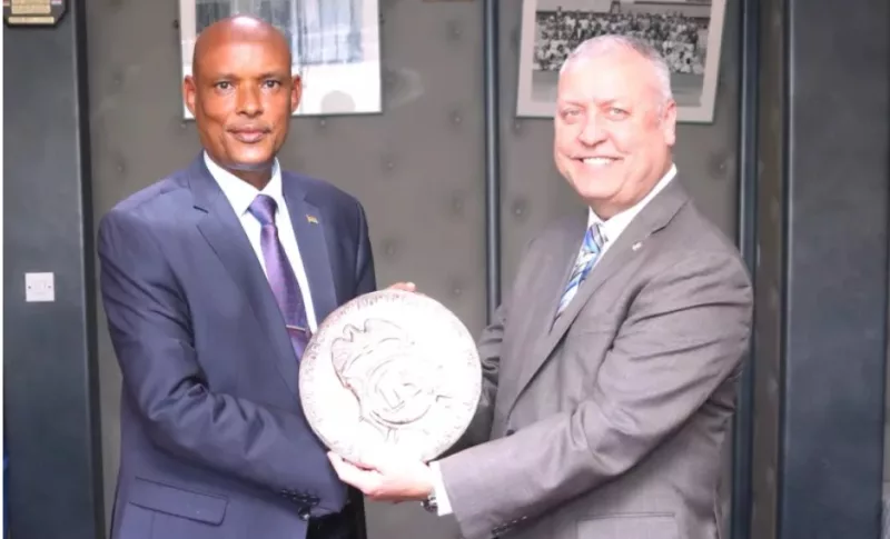 DCI Director Mohamed Amin and DEA Acting Special Agent in Charge Christopher Dziedzic /HANDOUT
