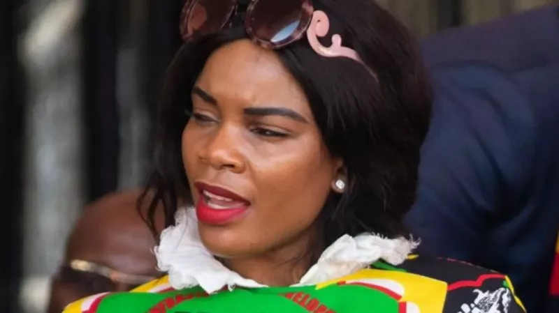 Marry Mubaiwa in an image from 2018 when she was still married to Constantino Chiwenga/SCREENGRAB/BBC
