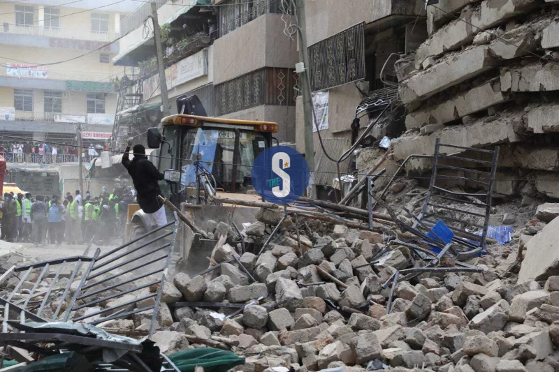 Scenes from the 18-storey building collapse in Eastleigh