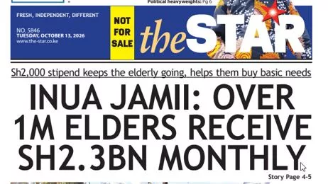 Brief: Over 1m elders receive Sh2.3bn monthly