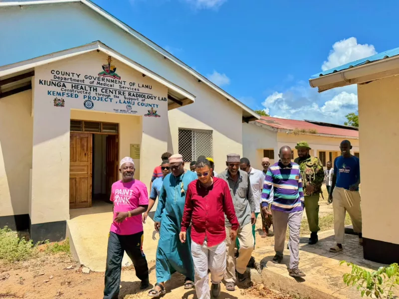 The upcoming theatre and radiology unit at the Kiunga health center in Lamu / BRIAN OTIENO