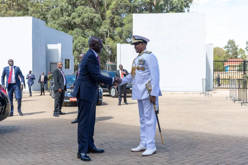 Mashujaa Day: Ruto arrives at Kipchoge Keino Stadium