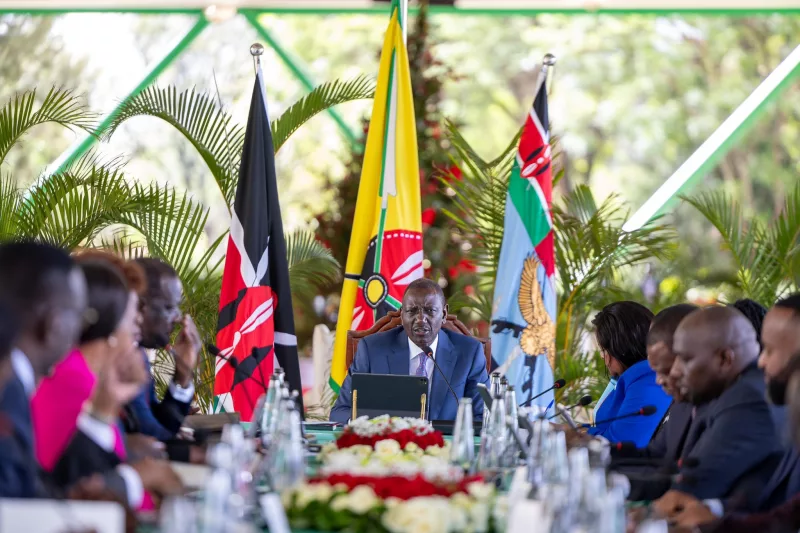 President William Ruto chairs a Cabinet meeting at State House  /PCS/FILE