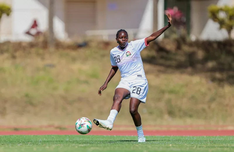 Harambee Starlets' forward Hellen Ochieng